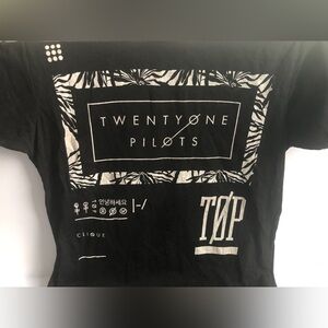 Twenty One Pilots Clique Band T-Shirt Womens Sz S 100% Cotton